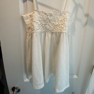 Zara white floral top NWT